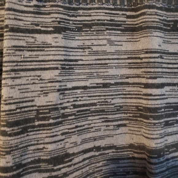 Alfani Mens Blue Medium Retro Full Zip Stripes Textured Knit Sweater Jacket - Picture 9 of 10